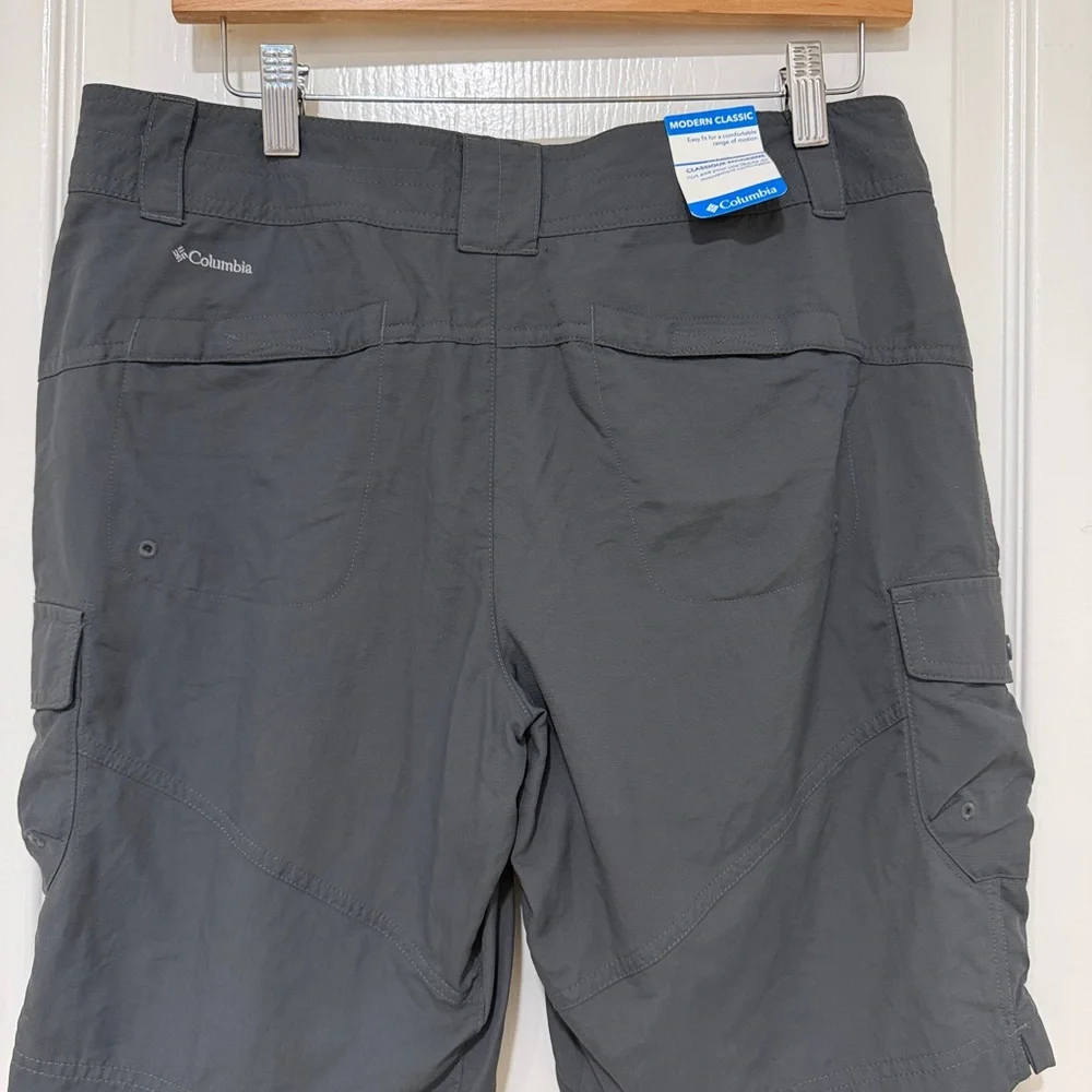 NWT Columbia Women’s Omni-Shade Cargo Shorts Gray Size 8 - Picture 4 of 9